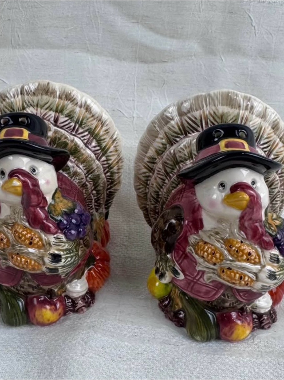 Vintage Jay Imports China Turkey Salt and Pepper Shakers